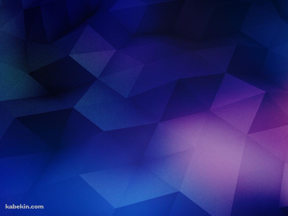 綺麗な青のポリゴンの壁紙(1152px x 864px) 高画質 PC・デスクトップ用