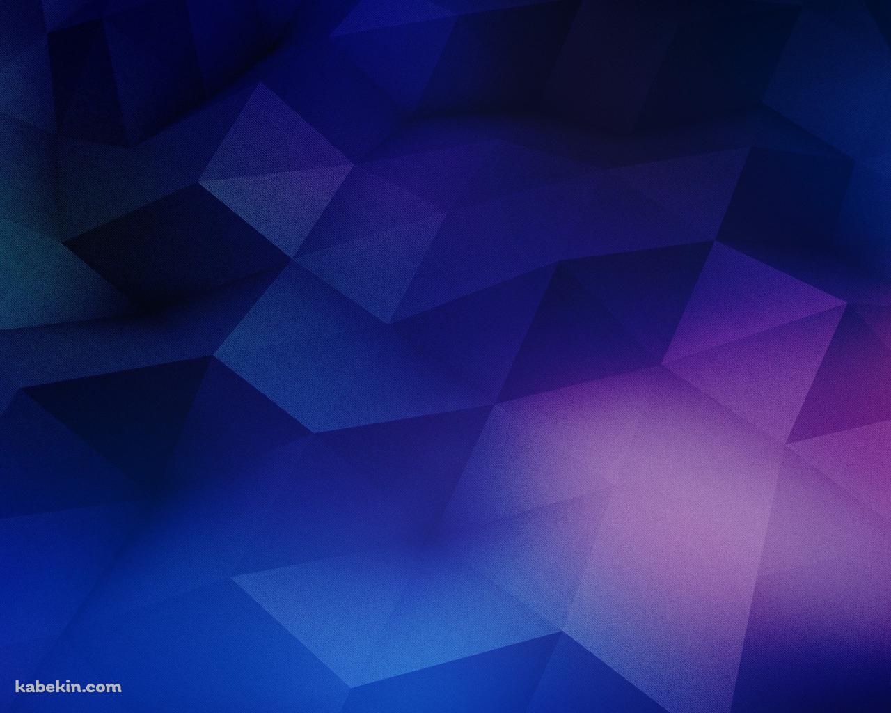 綺麗な青のポリゴンの壁紙(1280px x 1024px) 高画質 PC・デスクトップ用