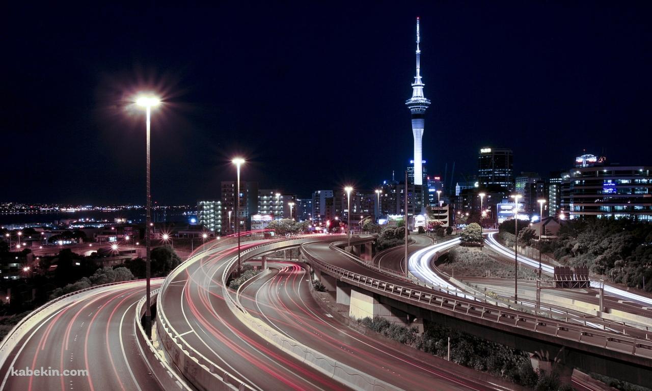 ニュージーランドの入り組んだ道路の壁紙(1280px x 768px) 高画質 PC・デスクトップ用