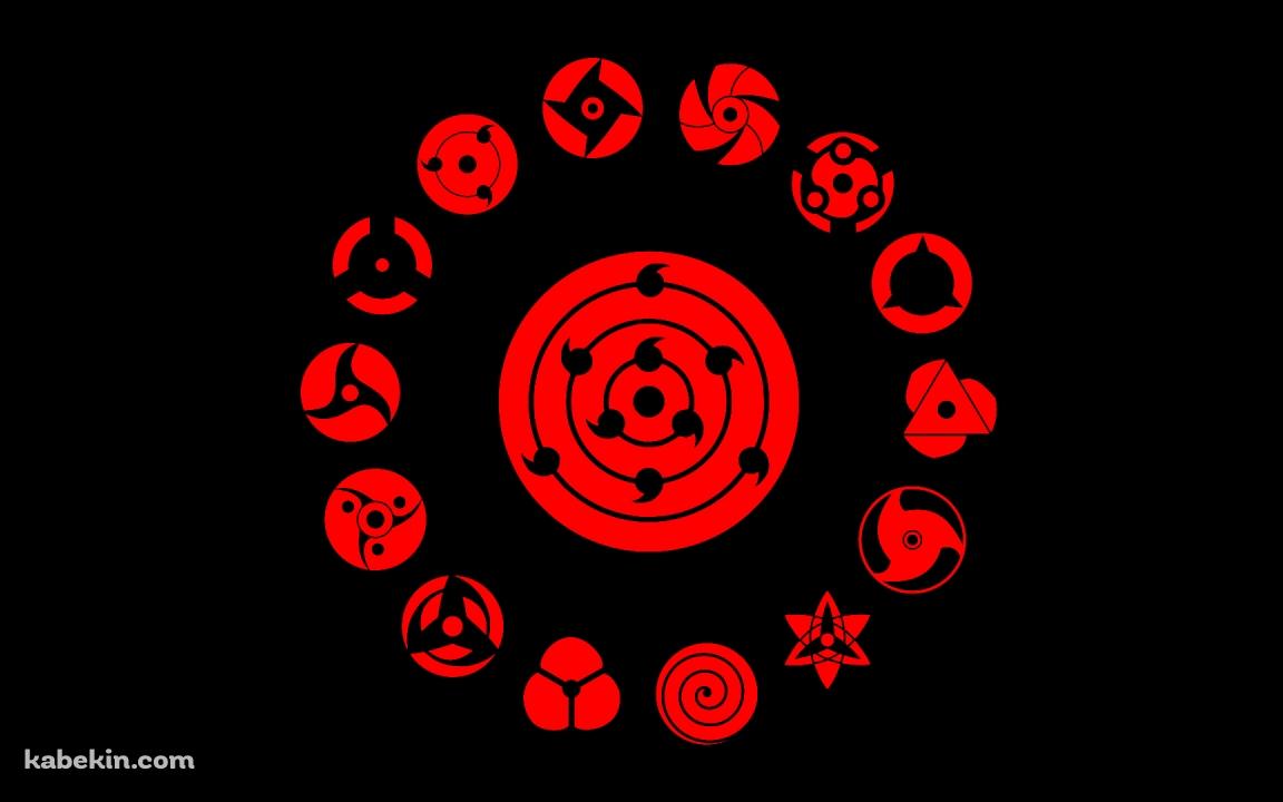 万華鏡写輪眼 NARUTOの壁紙(1152px x 720px) 高画質 PC・デスクトップ用