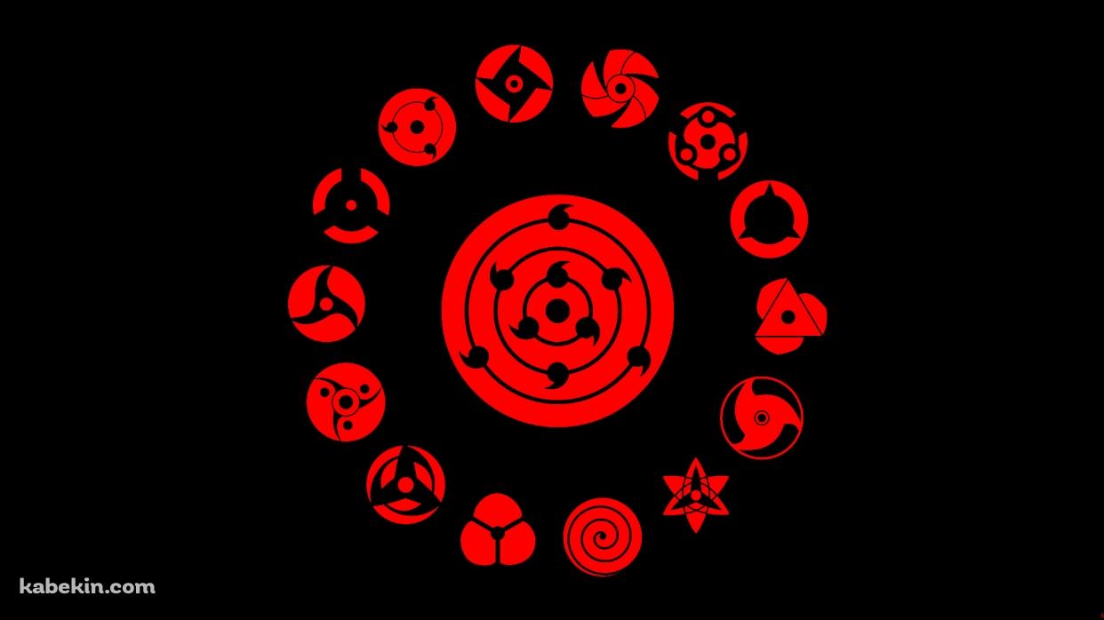 万華鏡写輪眼 NARUTOの壁紙(1242px x 698px) 高画質 PC・デスクトップ用