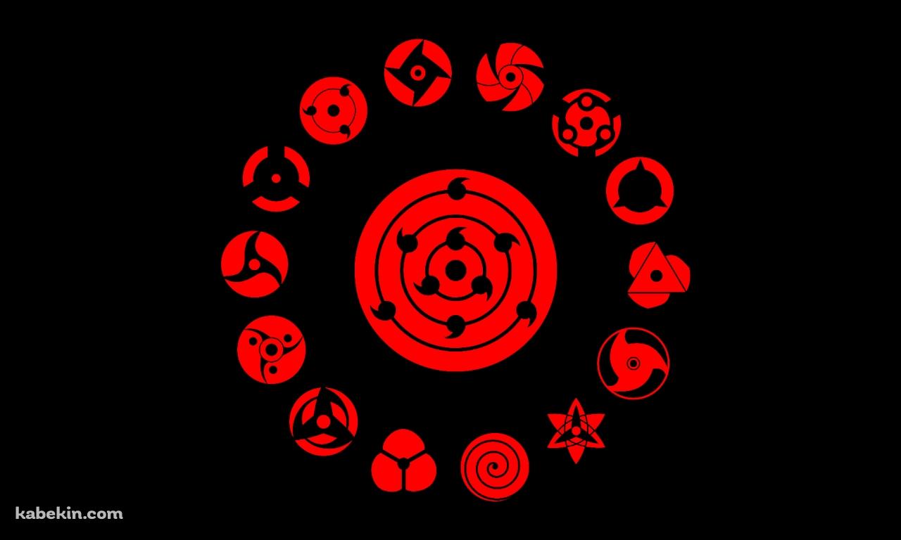 万華鏡写輪眼 NARUTOの壁紙(1280px x 768px) 高画質 PC・デスクトップ用