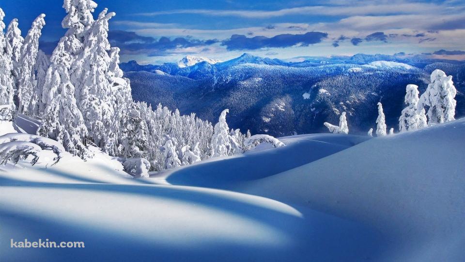 カナダの雪山の壁紙(960px x 540px) 高画質 PC・デスクトップ用