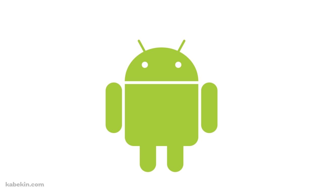 Android ドロイド 黄緑の壁紙(1280px x 768px) 高画質 PC・デスクトップ用