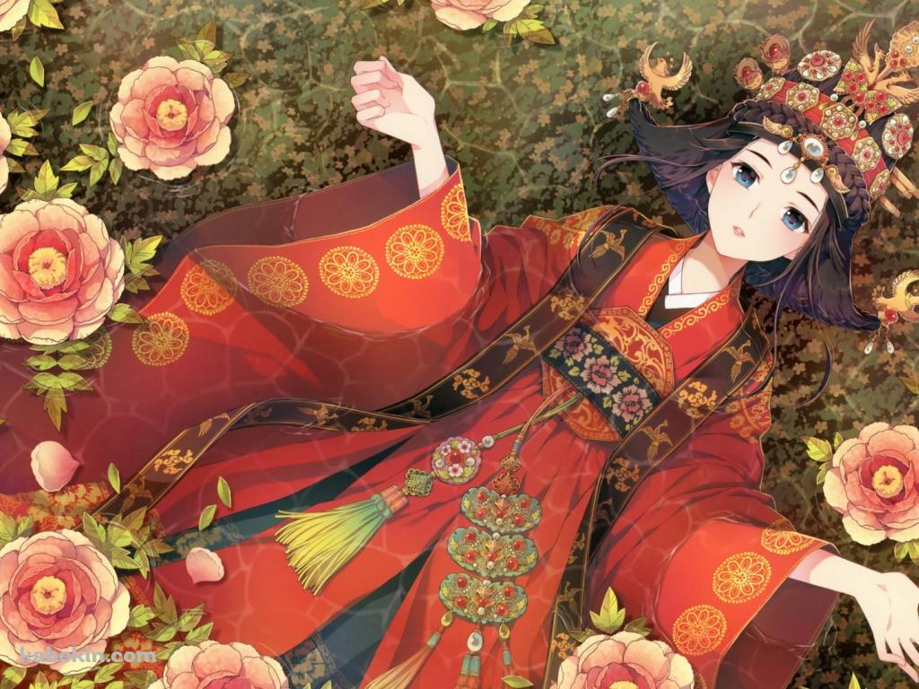 着物を来た日本の女性の壁紙(1024px x 768px) 高画質 PC・デスクトップ用