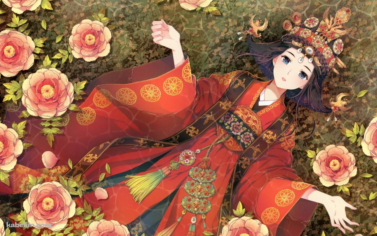 着物を来た日本の女性の壁紙(1280px x 800px) 高画質 PC・デスクトップ用