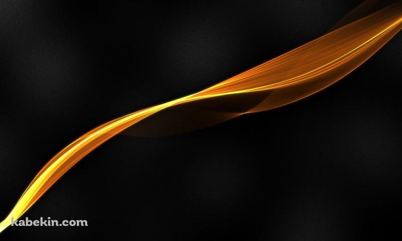光るオレンジのライン 黒の背景の壁紙(800px x 480px) 高画質 PC・デスクトップ用
