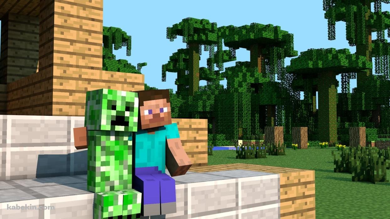 minecraft creeperの壁紙(1242px x 698px) 高画質 PC・デスクトップ用