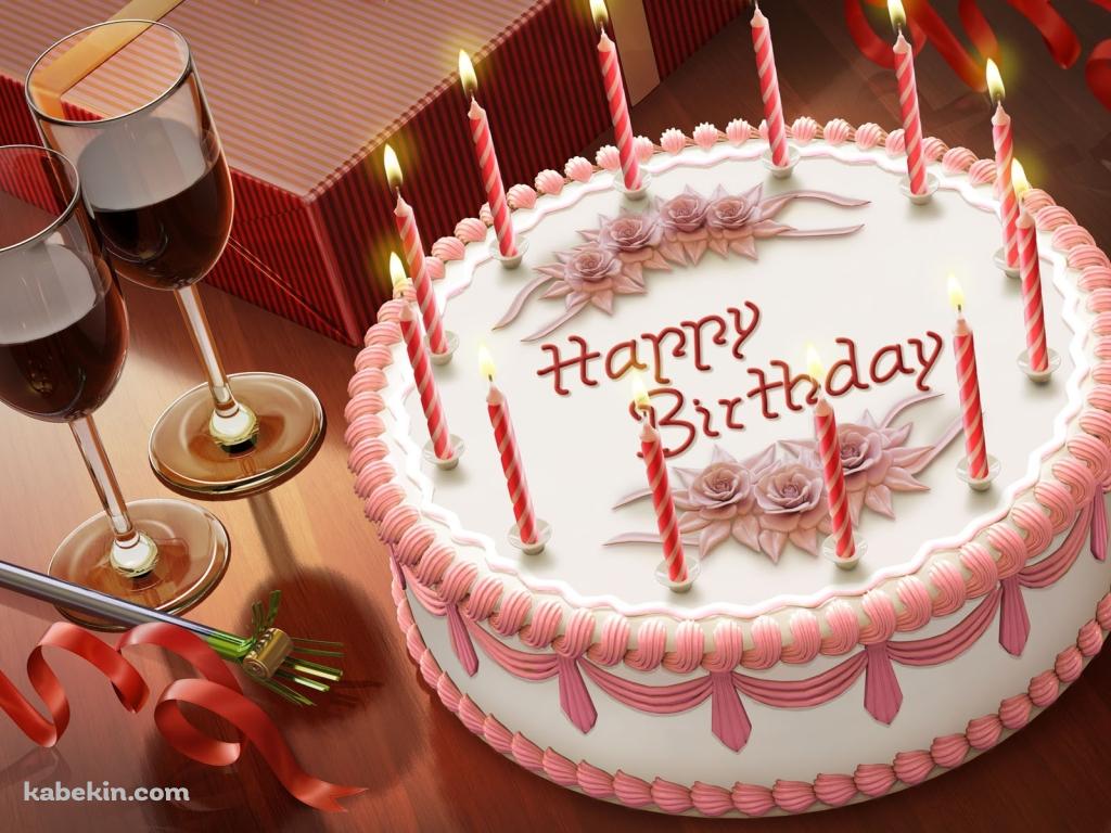 誕生日ケーキ 赤ワインの壁紙(1024px x 768px) 高画質 PC・デスクトップ用