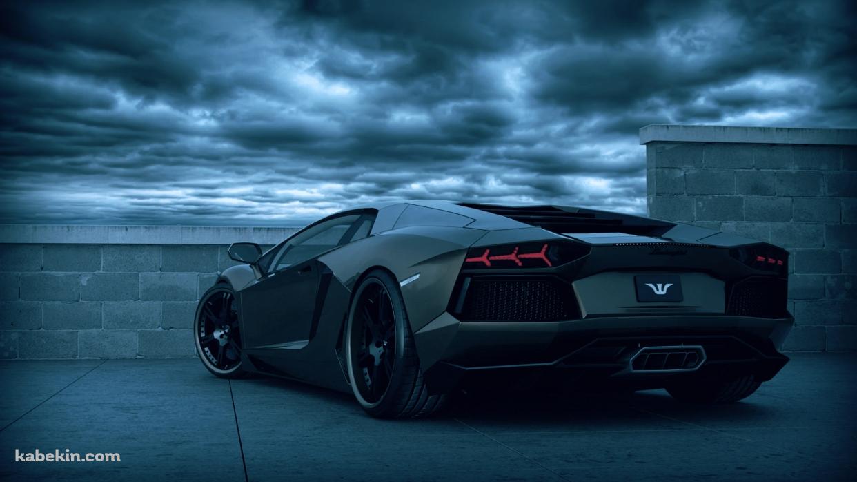 ランボルギーニ 曇り空の壁紙(1242px x 698px) 高画質 PC・デスクトップ用