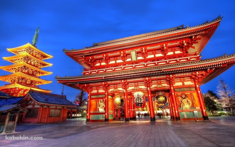 浅草寺の壁紙(960px x 600px) 高画質 PC・デスクトップ用