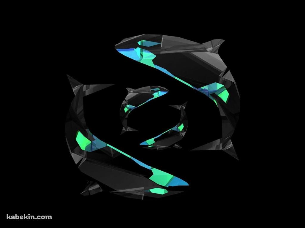 シャチ デジタルアートの壁紙(1024px x 768px) 高画質 PC・デスクトップ用