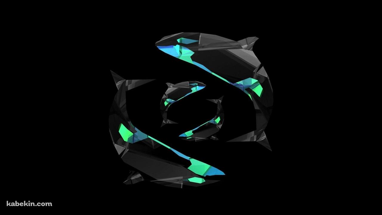 シャチ デジタルアートの壁紙(1280px x 720px) 高画質 PC・デスクトップ用