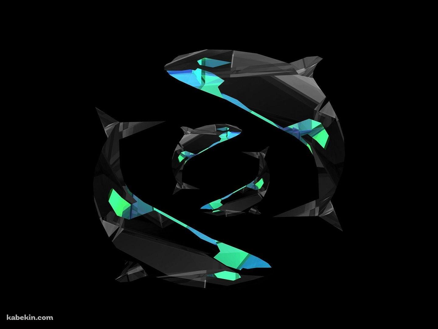 シャチ デジタルアートの壁紙(1440px x 1080px) 高画質 PC・デスクトップ用