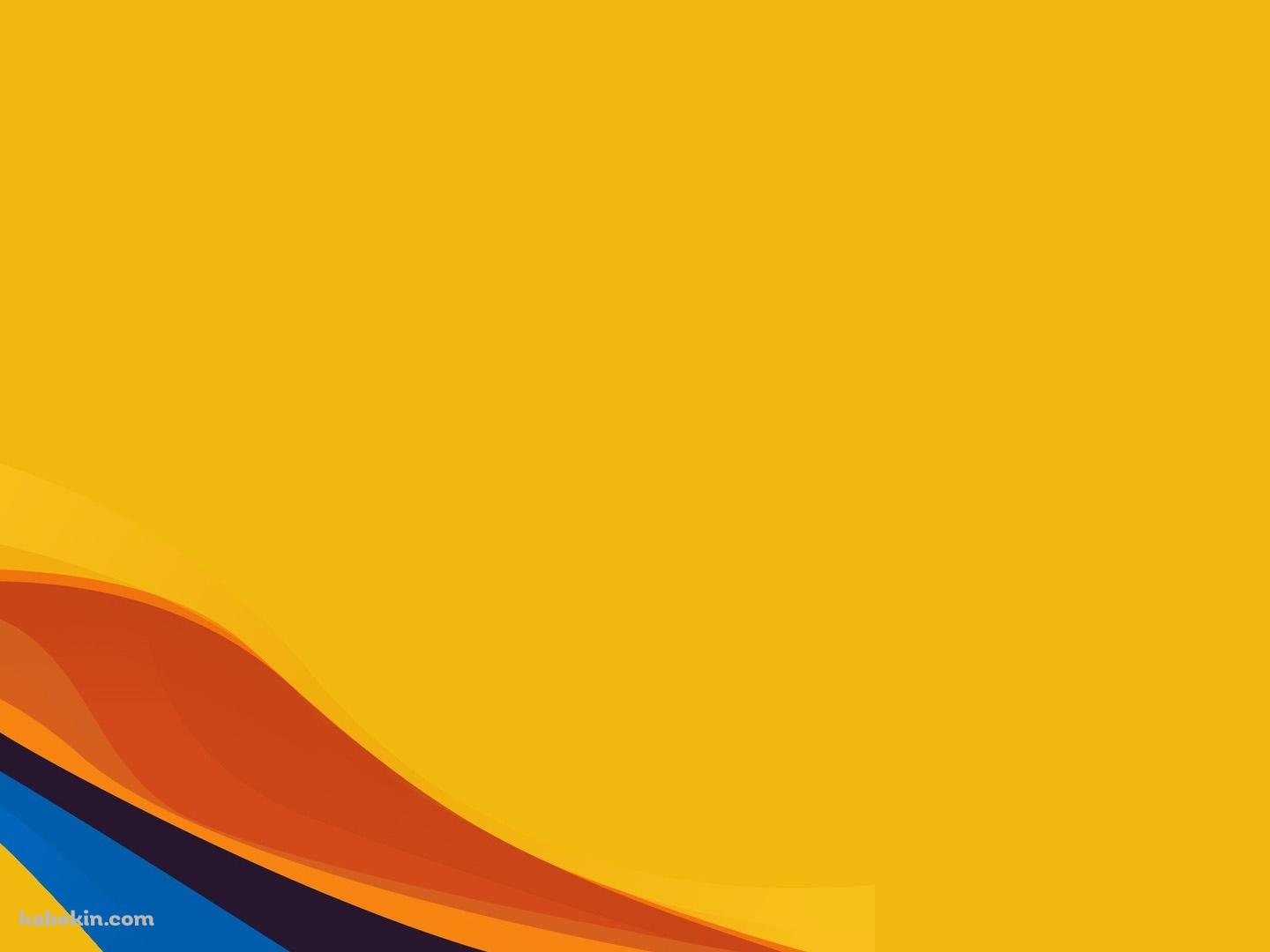 黄色 カラフルなうねりの壁紙(1440px x 1080px) 高画質 PC・デスクトップ用
