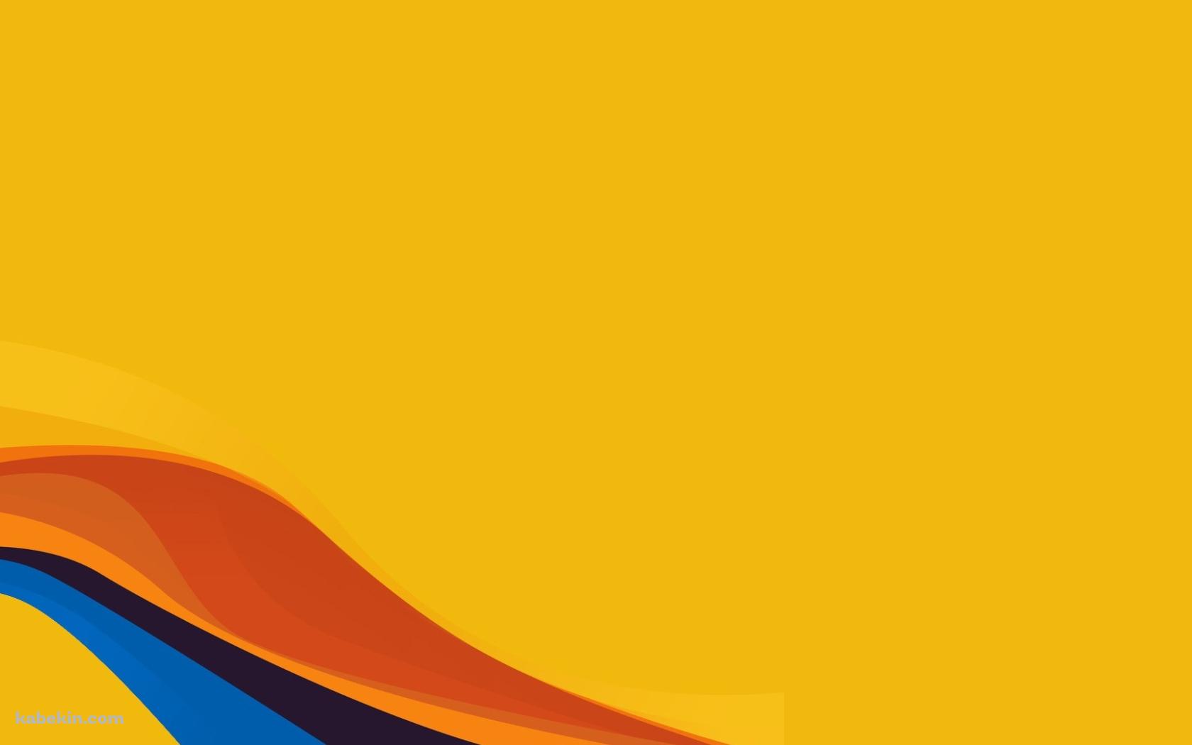 黄色 カラフルなうねりの壁紙(1680px x 1050px) 高画質 PC・デスクトップ用