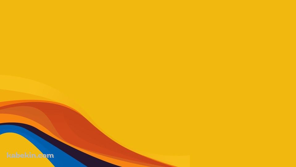 黄色 カラフルなうねりの壁紙(960px x 540px) 高画質 PC・デスクトップ用