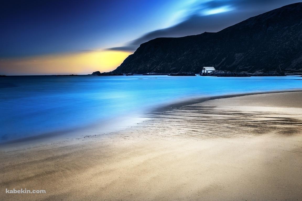 浜辺 波 浅瀬の壁紙(1152px x 768px) 高画質 PC・デスクトップ用