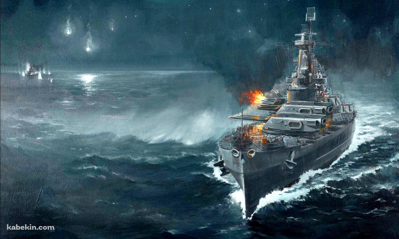 海戦の壁紙(1280px x 768px) 高画質 PC・デスクトップ用