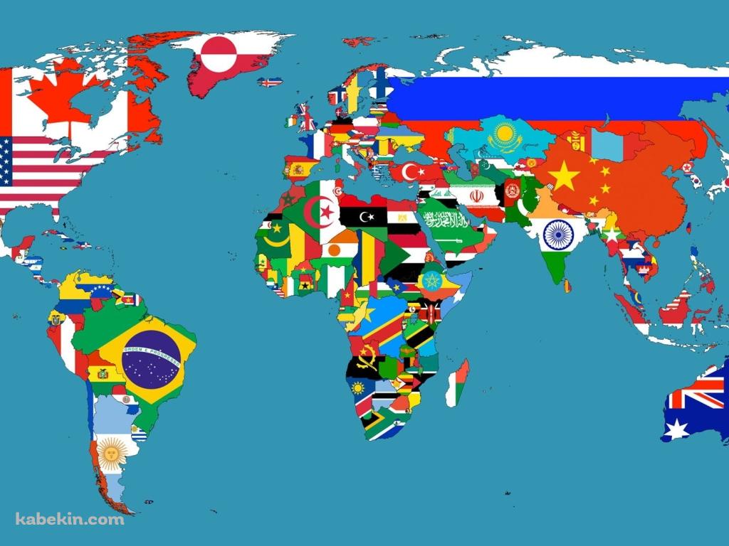 世界地図 イラストの壁紙(1024px x 768px) 高画質 PC・デスクトップ用