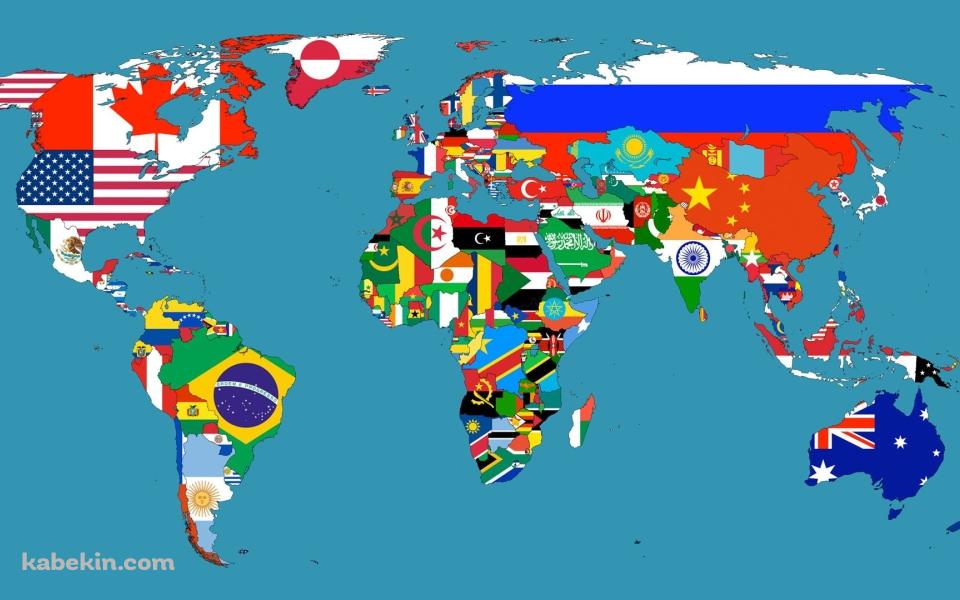 世界地図 イラストの壁紙(960px x 600px) 高画質 PC・デスクトップ用