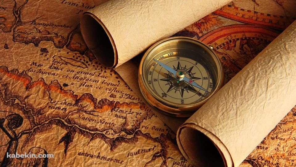 羅針盤 航海図の壁紙(960px x 540px) 高画質 PC・デスクトップ用