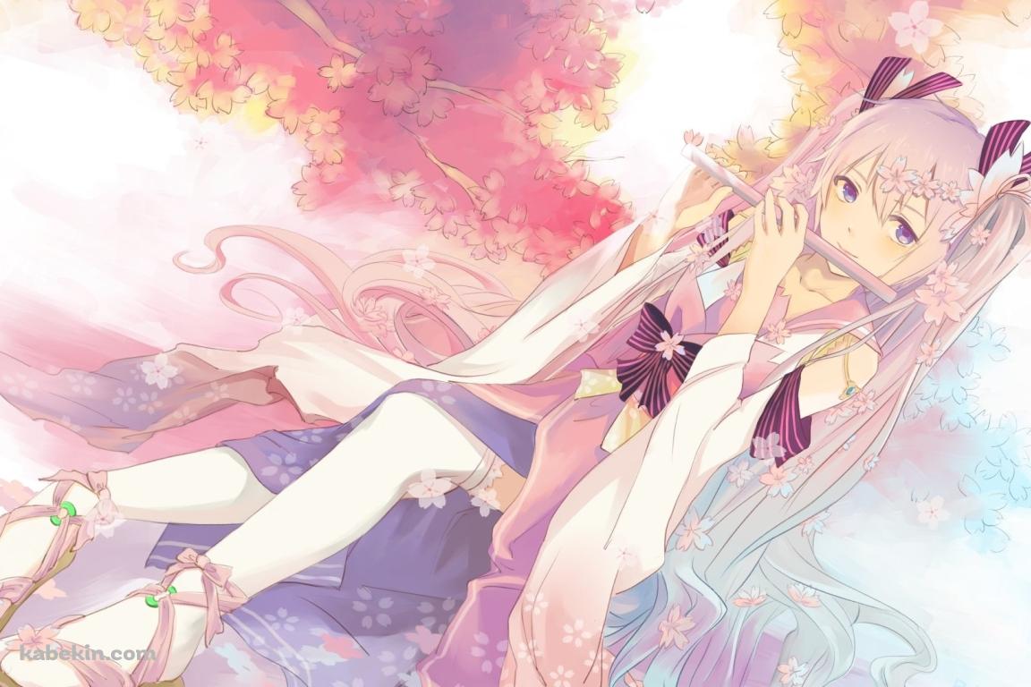 笛吹く少女の壁紙(1152px x 768px) 高画質 PC・デスクトップ用