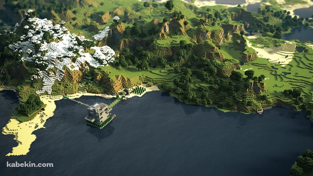 マインクラフトの景観 / マイクラの壁紙(1024px x 576px) 高画質 PC・デスクトップ用