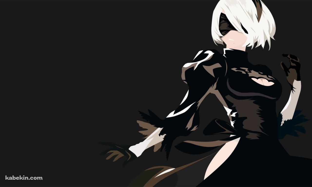 ニーアオートマタ 2B ベクターの壁紙(1280px x 768px) 高画質 PC・デスクトップ用