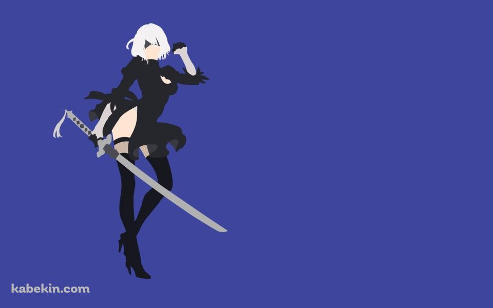 ニーア・オート・マタ 2B ミニマルの壁紙(960px x 600px) 高画質 PC・デスクトップ用