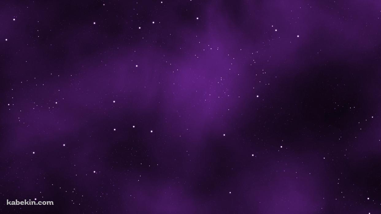 紫の星空の壁紙(1242px x 698px) 高画質 PC・デスクトップ用