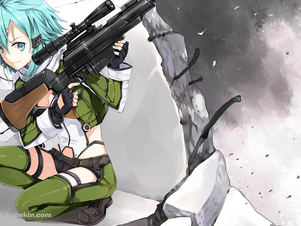 SAO スナイパー シノンの壁紙(1024px x 768px) 高画質 PC・デスクトップ用