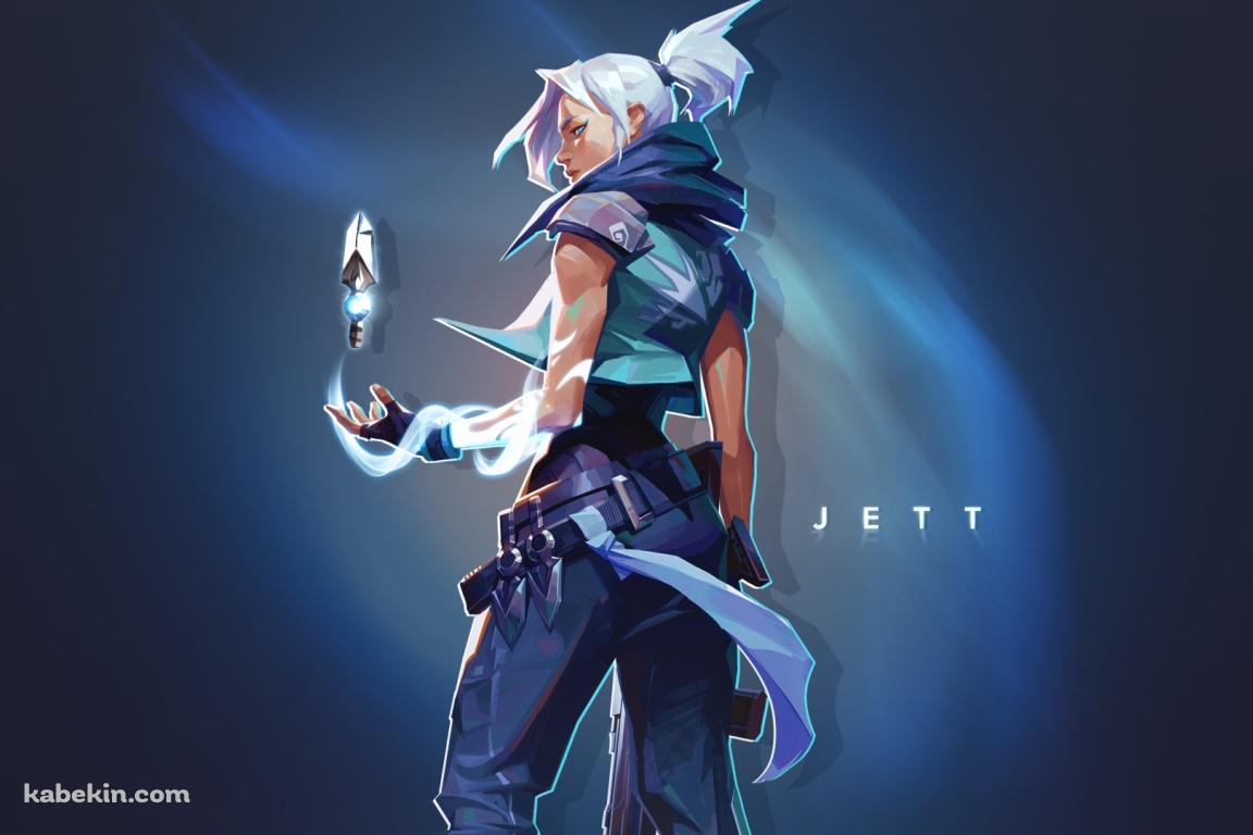 ヴァロラント JETT BLUEの壁紙(1152px x 768px) 高画質 PC・デスクトップ用