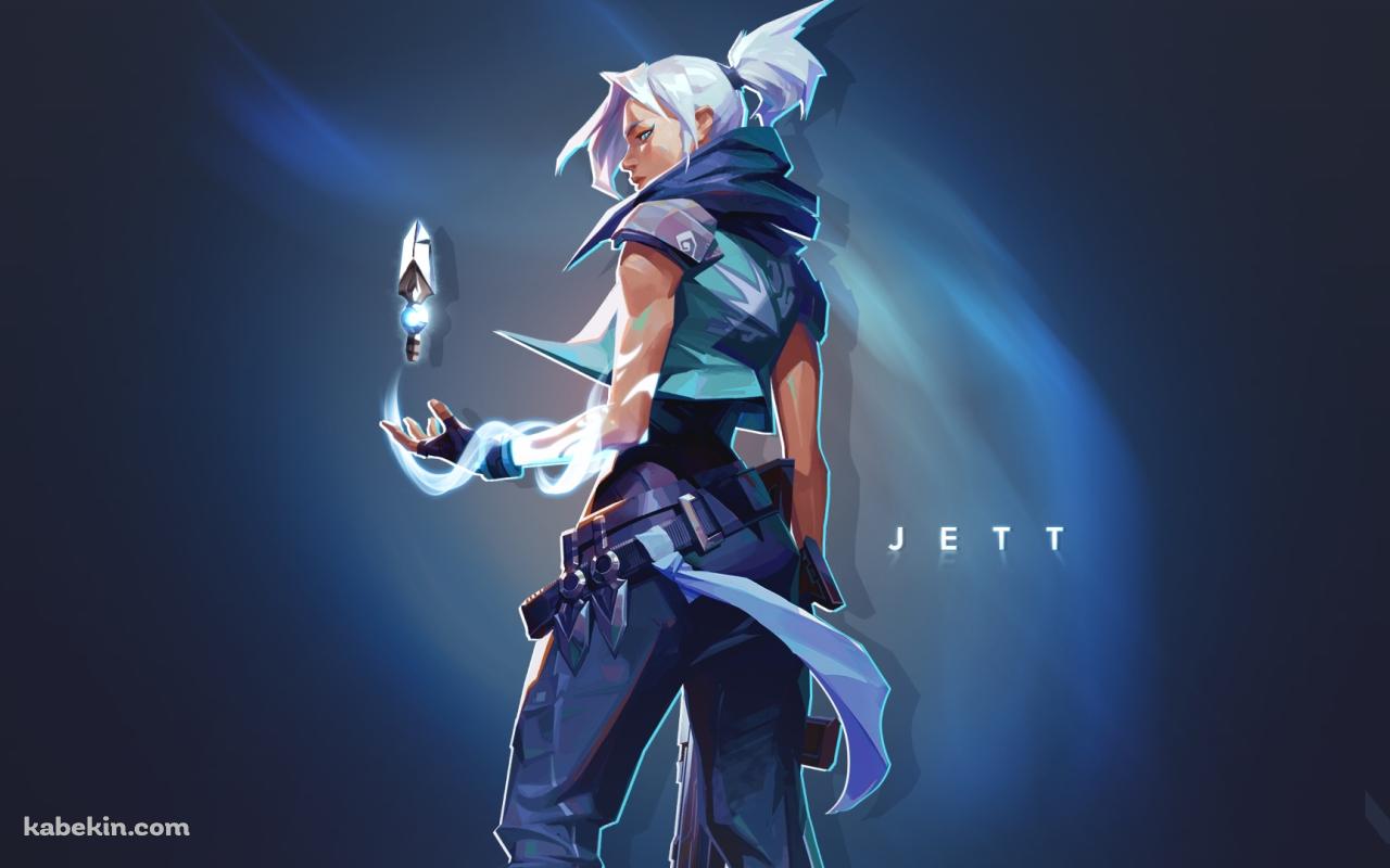 ヴァロラント JETT BLUEの壁紙(1280px x 800px) 高画質 PC・デスクトップ用