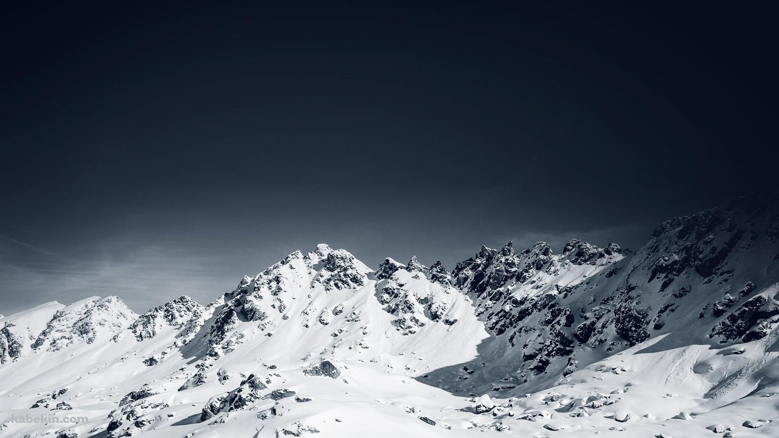 アルプスの雪景色の壁紙(1536px x 864px) 高画質 PC・デスクトップ用