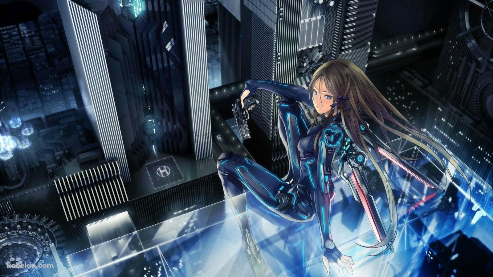 サイバーな女性 SFの壁紙(1600px x 900px) 高画質 PC・デスクトップ用