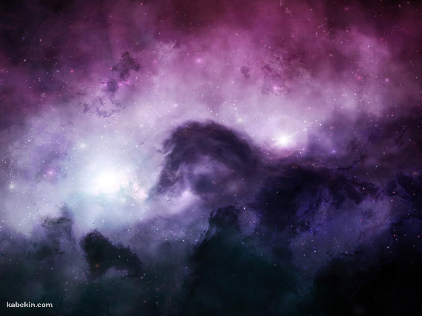 漆黒の宇宙 紫の壁紙(1400px x 1050px) 高画質 PC・デスクトップ用