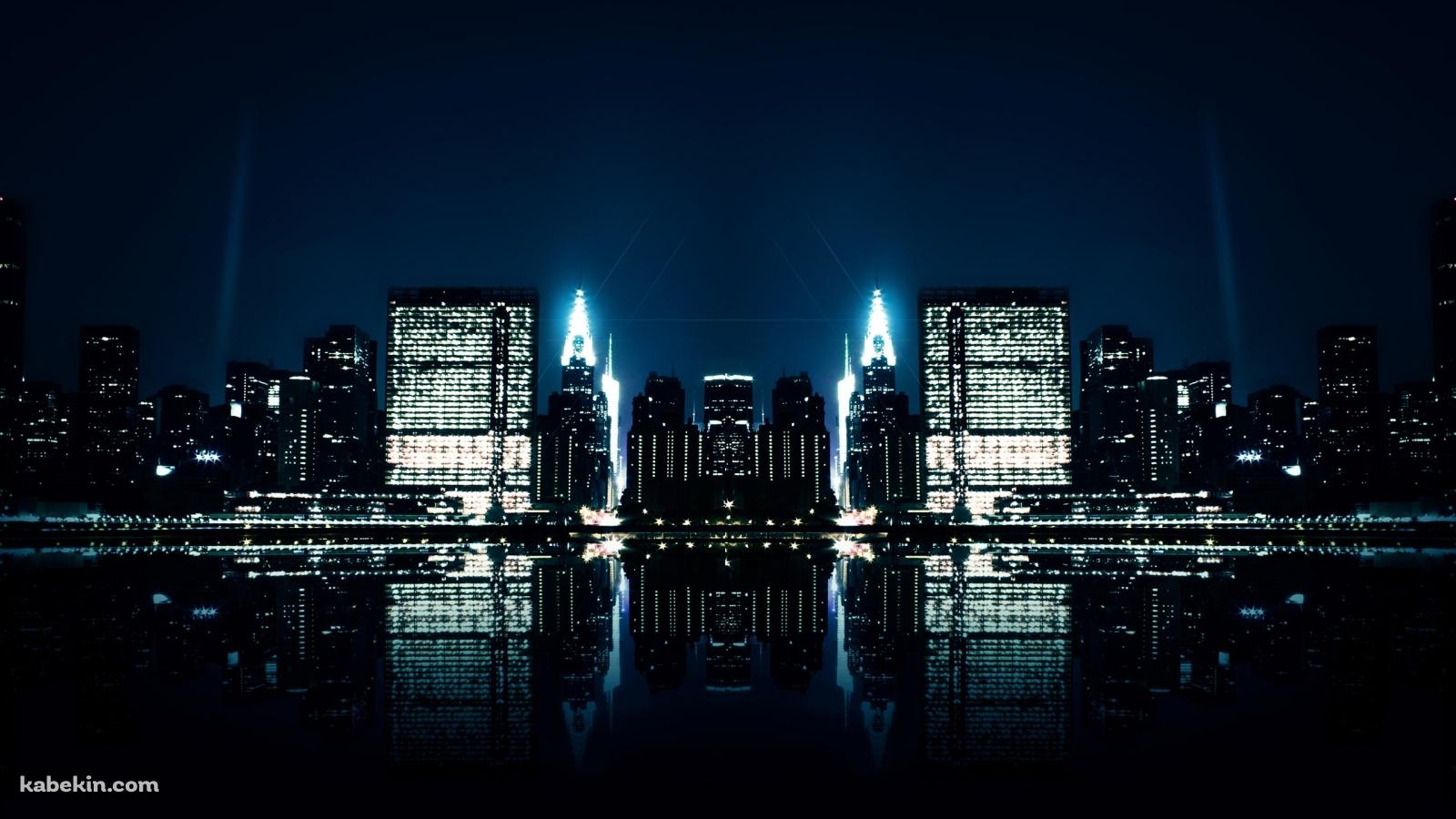 対象性のある街並みの壁紙(1600px x 900px) 高画質 PC・デスクトップ用
