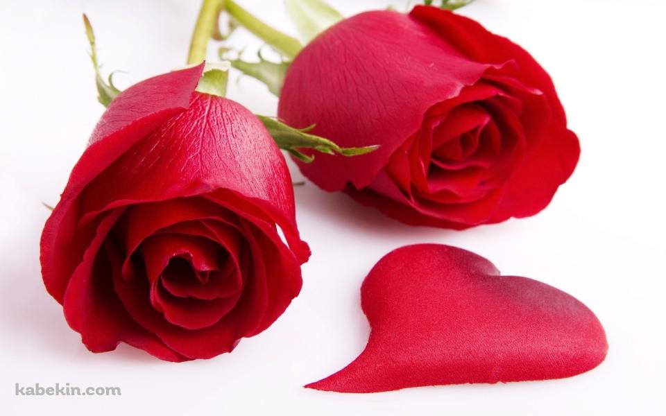ハートと薔薇の壁紙(960px x 600px) 高画質 PC・デスクトップ用