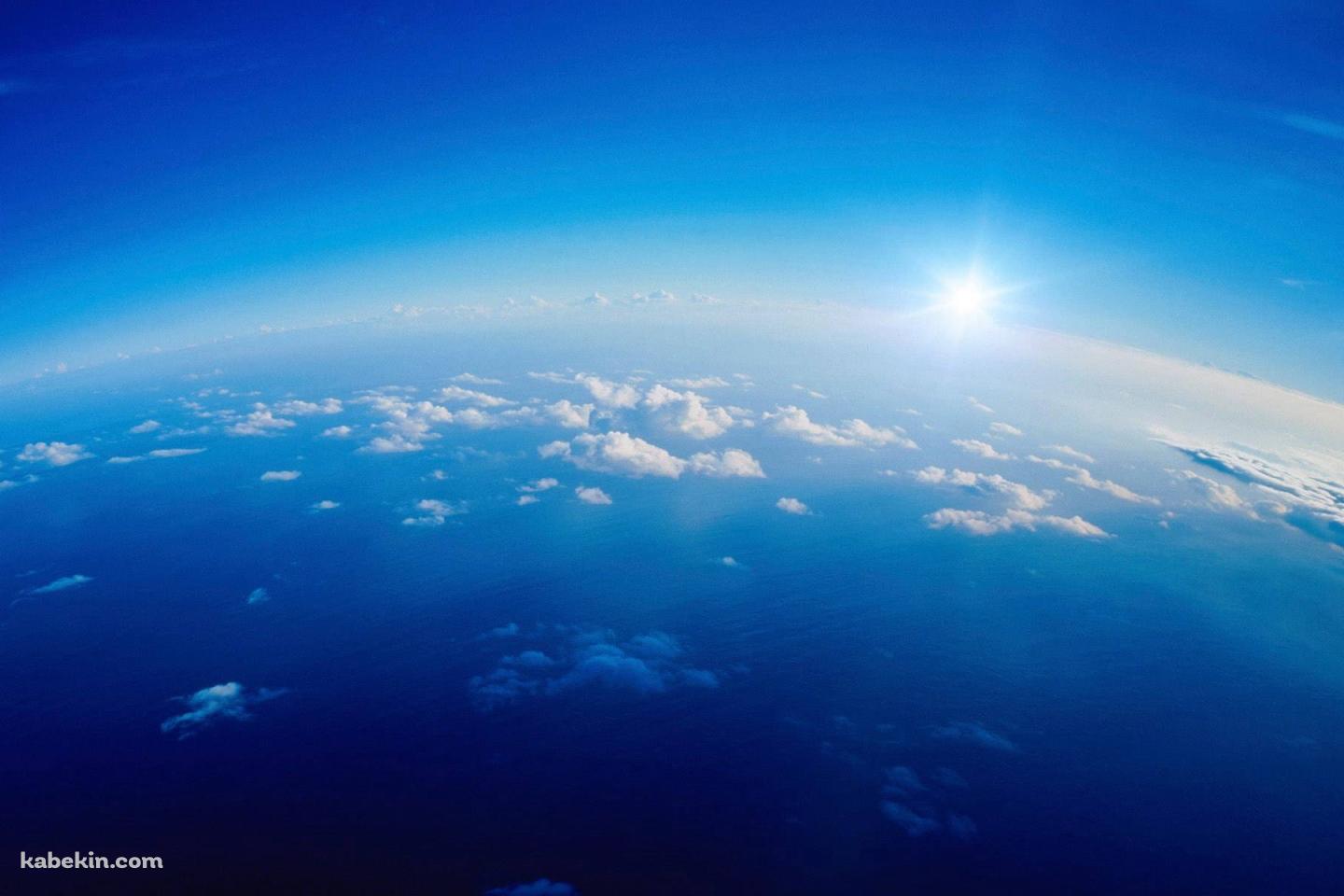 青い地球 大気圏の壁紙(1440px x 960px) 高画質 PC・デスクトップ用