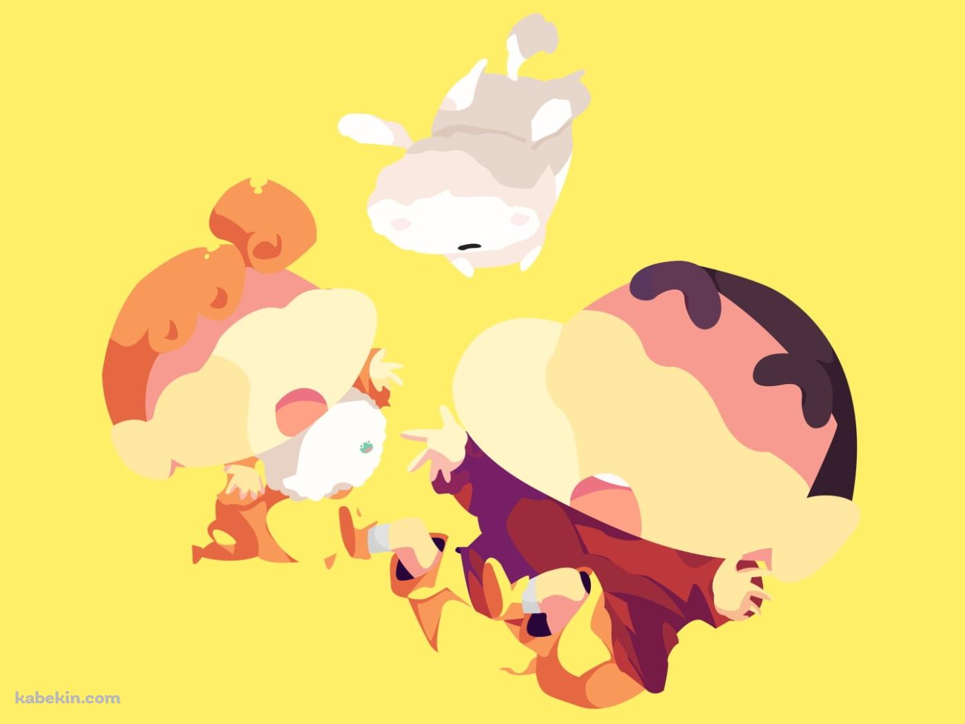 クレヨンしんちゃん シロ みさえの壁紙(1400px x 1050px) 高画質 PC・デスクトップ用