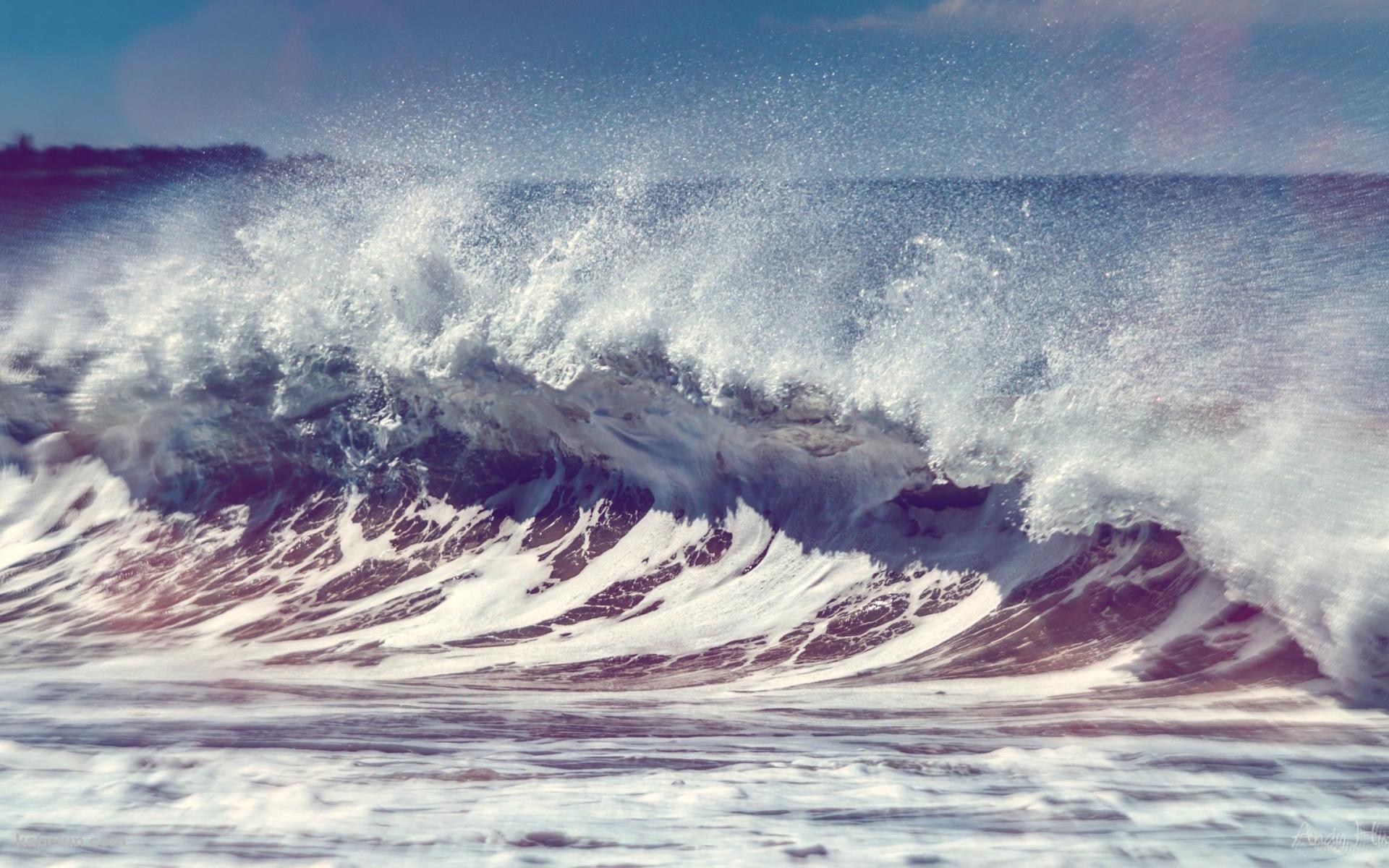 荒い波の壁紙(1920px x 1200px) 高画質 PC・デスクトップ用