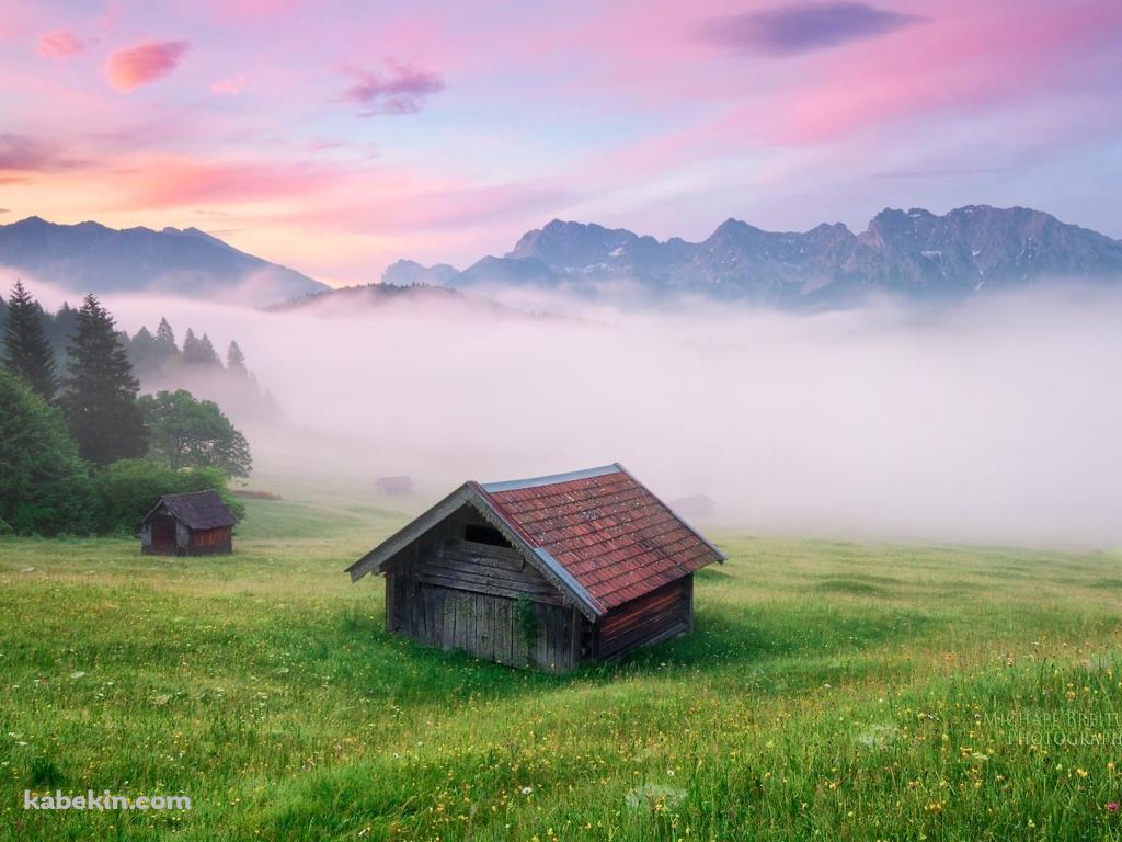 アルプスの小屋の壁紙(1024px x 768px) 高画質 PC・デスクトップ用
