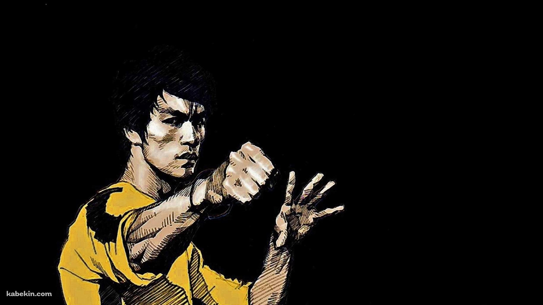 ブルースリーのイラストの壁紙(1829px x 1029px) 高画質 PC・デスクトップ用
