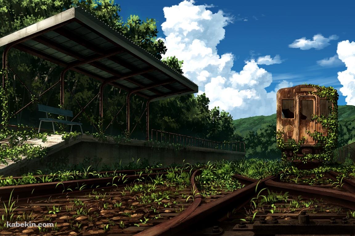 朽ちた駅の壁紙(1152px x 768px) 高画質 PC・デスクトップ用