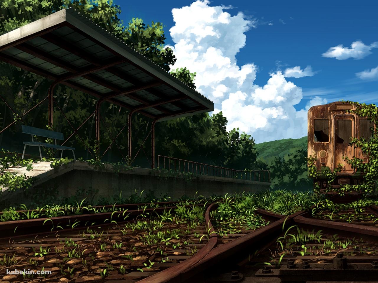 朽ちた駅の壁紙(1280px x 960px) 高画質 PC・デスクトップ用
