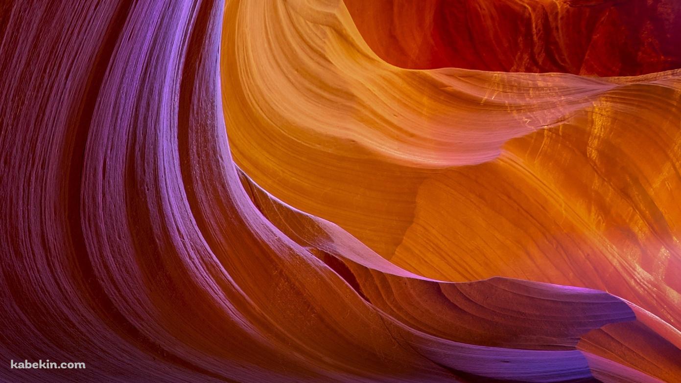 自然にできた渓谷の壁紙(1391px x 783px) 高画質 PC・デスクトップ用