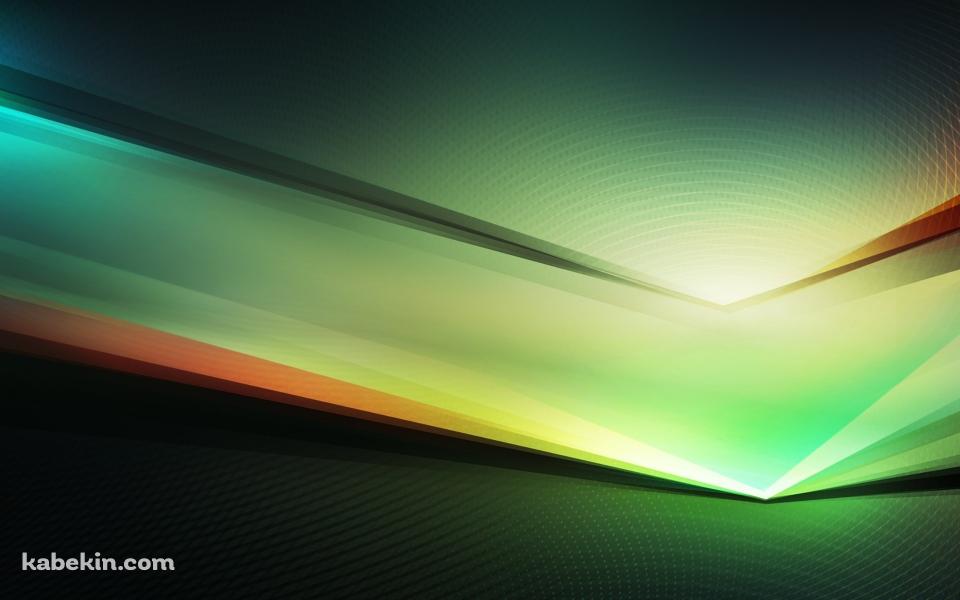 光沢のある緑の壁紙(960px x 600px) 高画質 PC・デスクトップ用