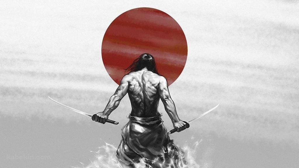 二刀流のサムライの壁紙(1024px x 576px) 高画質 PC・デスクトップ用
