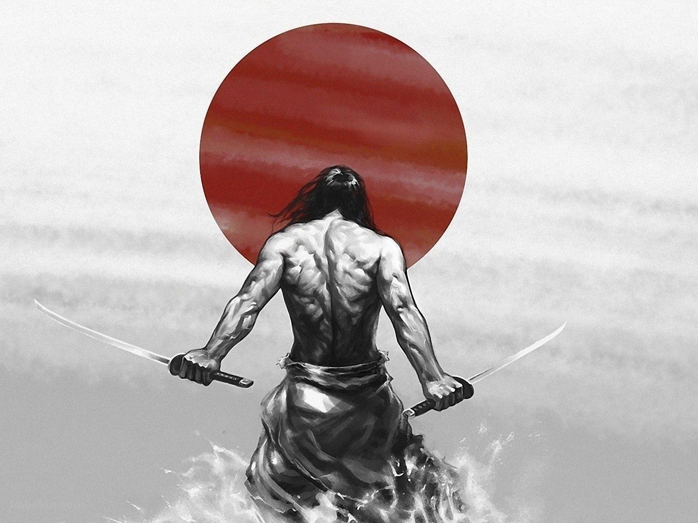 二刀流のサムライの壁紙(1440px x 1080px) 高画質 PC・デスクトップ用